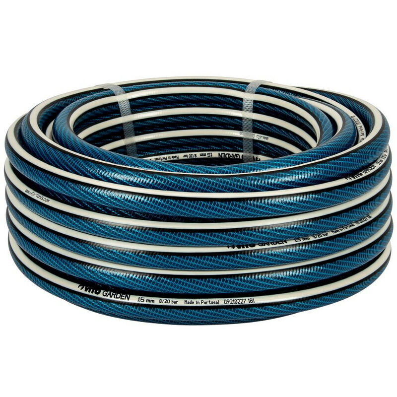 Tuyau Arrosage Jardin Flexible Ø 19mm/ 20mètres VitoGarden 5 Couches 20 Bars Anti Torsions Résiste Aux UV Intempéries Jardins