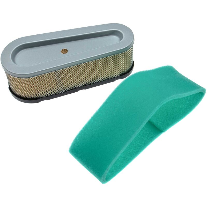 Set De Filtres (1x Filtre à Air En Papier, 1x Filtre Mousse) Compatible Avec Briggs & Stratton 28B707-1136-E1 Moteur Pour Tracteur Tondeuse - Vhbw