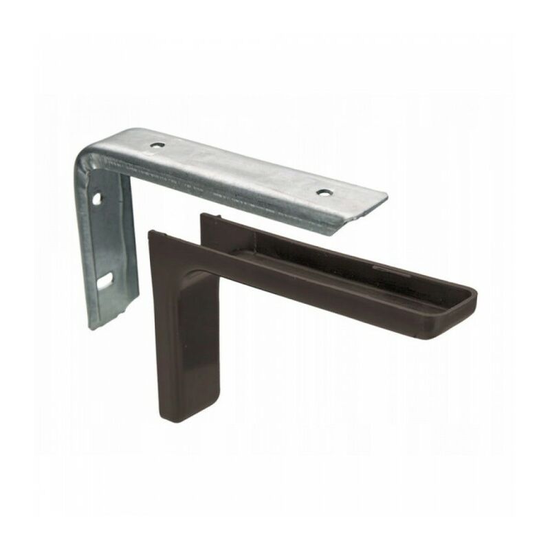 Équerre D'étagère Avec Couvercle 120 Mm Marron