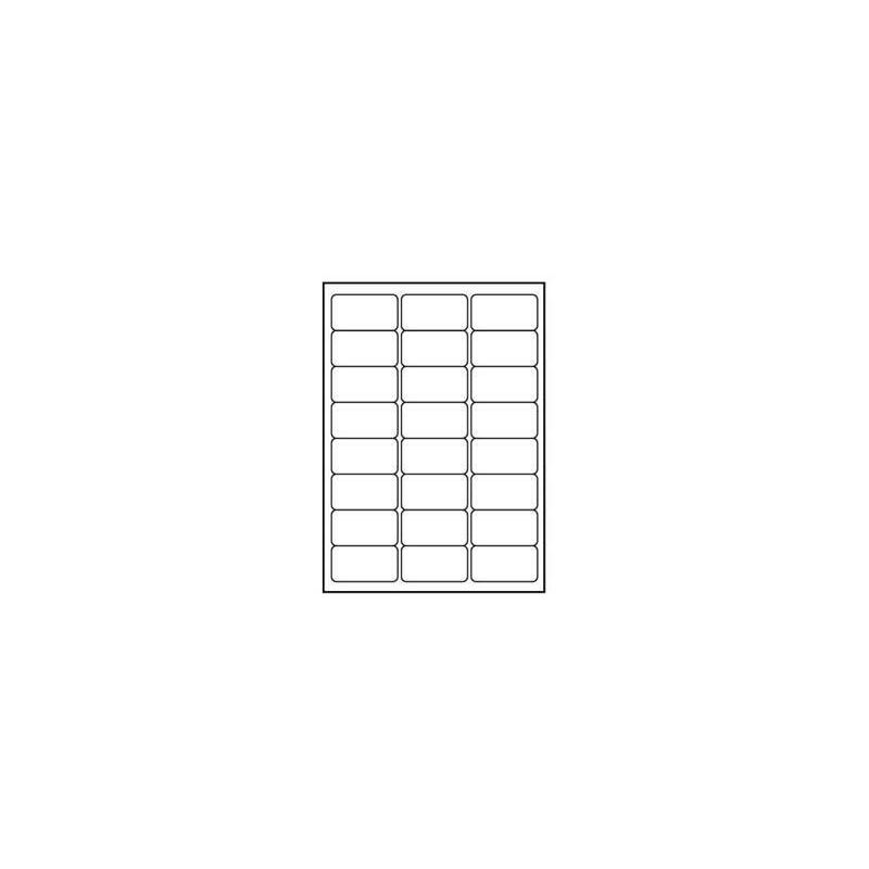 Etiquettes 68 X 36 Mm A4 Blanc Mat 24 Etiquettes 140g/m2 Lot De 25 PièCES Jet D' (32218) - Logo