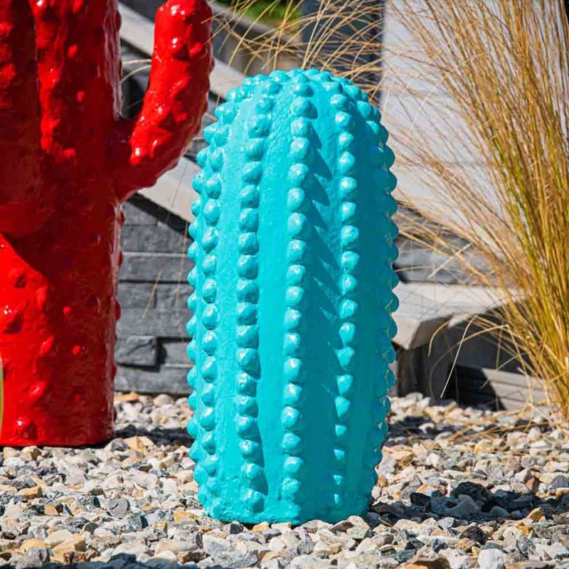 Statue Cactus Jardin Deco Bleu 30 M thumbnail