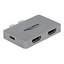 Delock - Dockingstation - USB-C / Thunderbolt 3 - 2 X HDMI (64123) thumbnail
