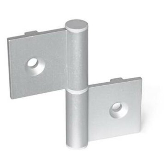 Ganter Norm® - 2292-86-162-I-C-EL Scharniere, Aushängbar, Für Aluminiumprofile, Mit Führungssteg