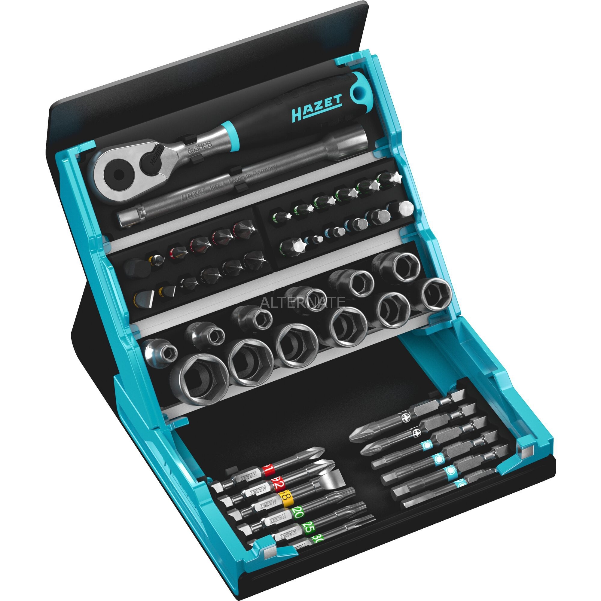 HAZET 2200SC-2 Screwdriver Bits Set Number of Tools: 50