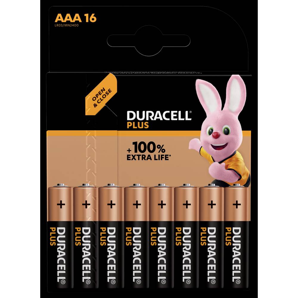 Duracell Plus AAA 1.5V Battery (16 Pack)
