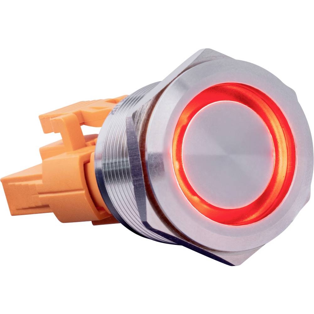 Joy-it BUTTON22A-M-RD Tastschalter 250 V/AC 3 a 1 X Ein/Aus IK10, IP67 Tastend 1 St. (BUTTON22A-M-RD)