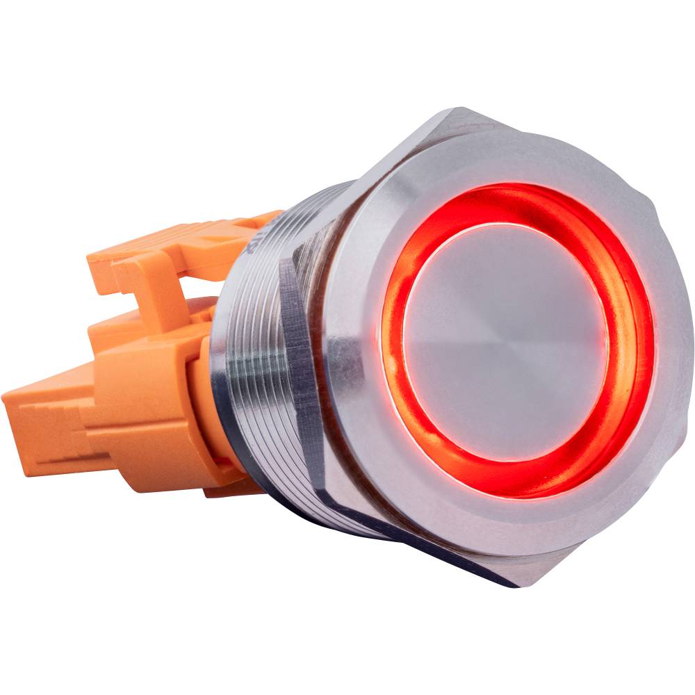 Joy-it BUTTON22A-L-RD Tastschalter 250 V 3 a 1 X Ein/(Aus) IK10, IP67 Rastend 1 St. (BUTTON22A-L-RD)