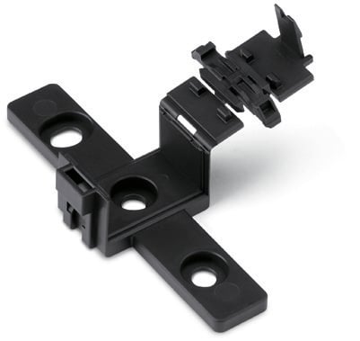 WAGO 890-310 Mounting Carrier for Flying Leads 2-5 Pole Black
