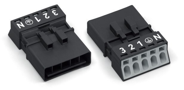 WAGO Stecker 5-polig 1,50 Mm² Schwarz