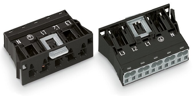 WAGO 770 Series Snap-in Plug Male Cage Clamp, 5-Pole, 5-Way, IP20