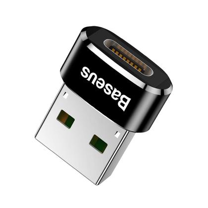 Baseus USB Male to Type-C Female Adapter Converter Black thumbnail