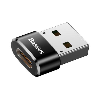 Baseus USB Male to Type-C Female Adapter Converter Black thumbnail
