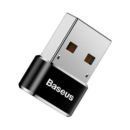 Baseus USB Male to Type-C Female Adapter Converter Black thumbnail