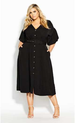 DRESS GOLDEN HOUR - Black - XXS / 12
