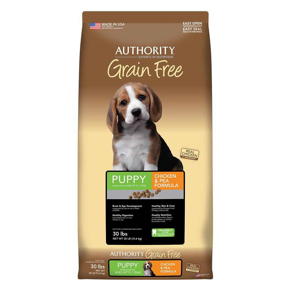 Authority Grain Free Puppy Food - Chicken and Pea Size: 30 Lb, Kibble