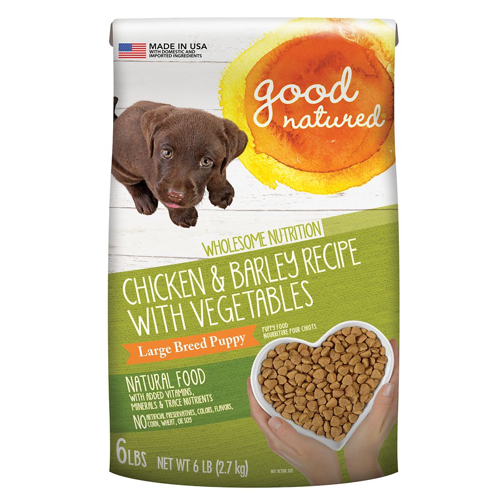 Good Natured, Large Breed Puppy Food - Natural, Chicken and Barley Size: 6 Lb, Kibble