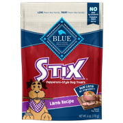 Blue Buffalo Stix Lamb Flavor Soft Treats for Dogs  Whole Grain  6 Oz. Bag