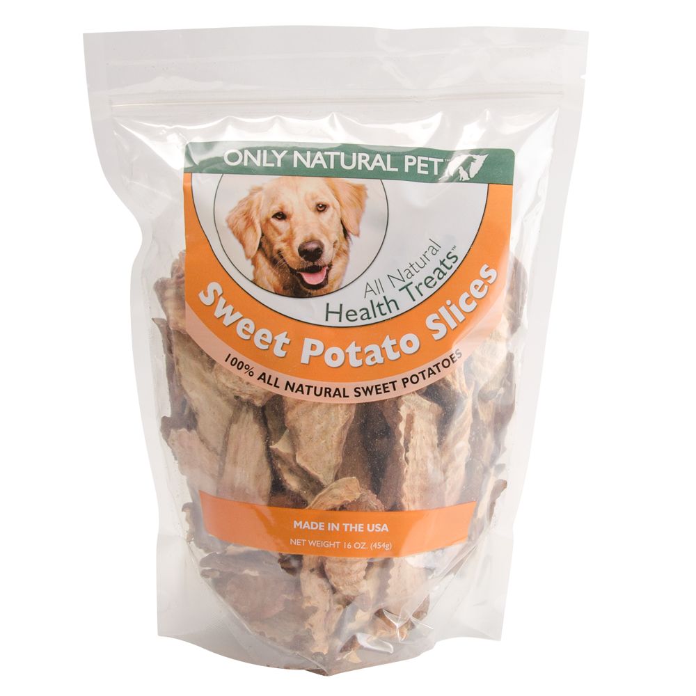 Only Natural Pet Sweet Potato Slices Dog Treat Size: 16 Oz, Sweet Potatoes, Chips, Puppy to Senior