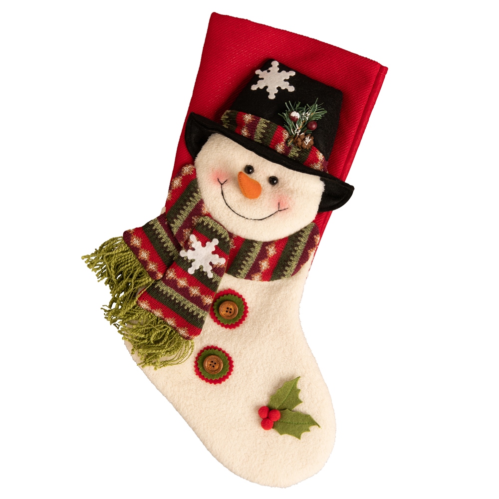 Belleek Living Top Hat Snowman Stocking