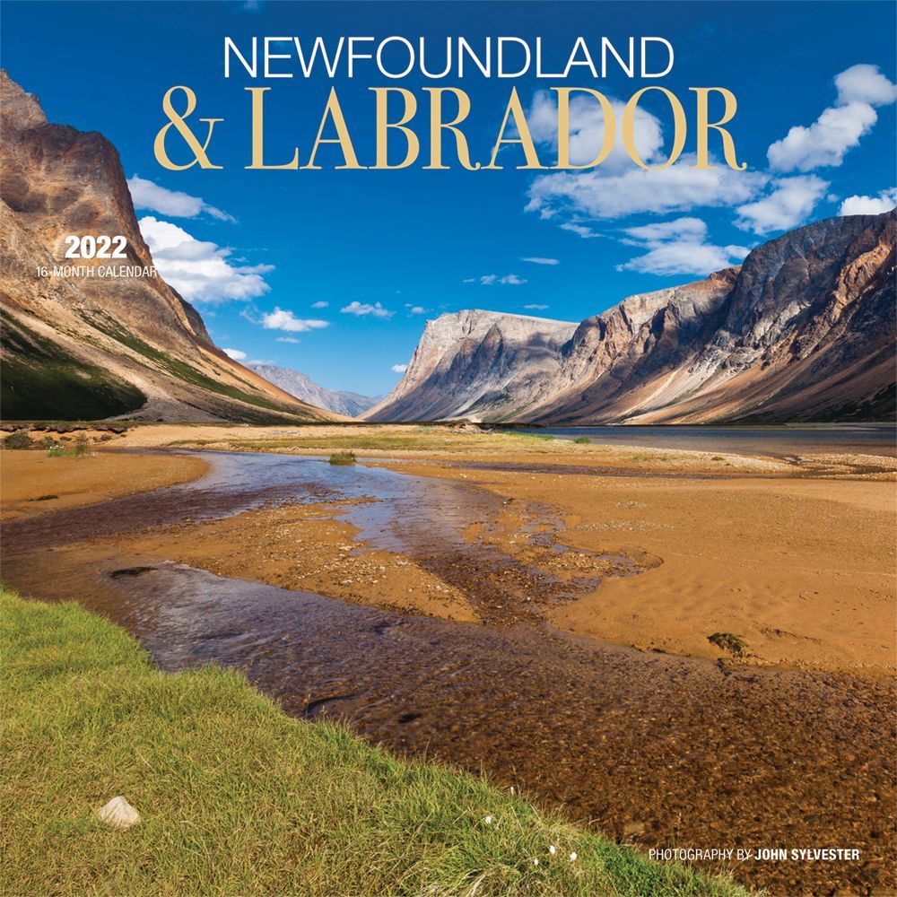 Newfoundland & Labrador 2022 12 X 12 Inch Monthly Square Wall Calendar by Wyman Publishing, Canadian Regional Travel