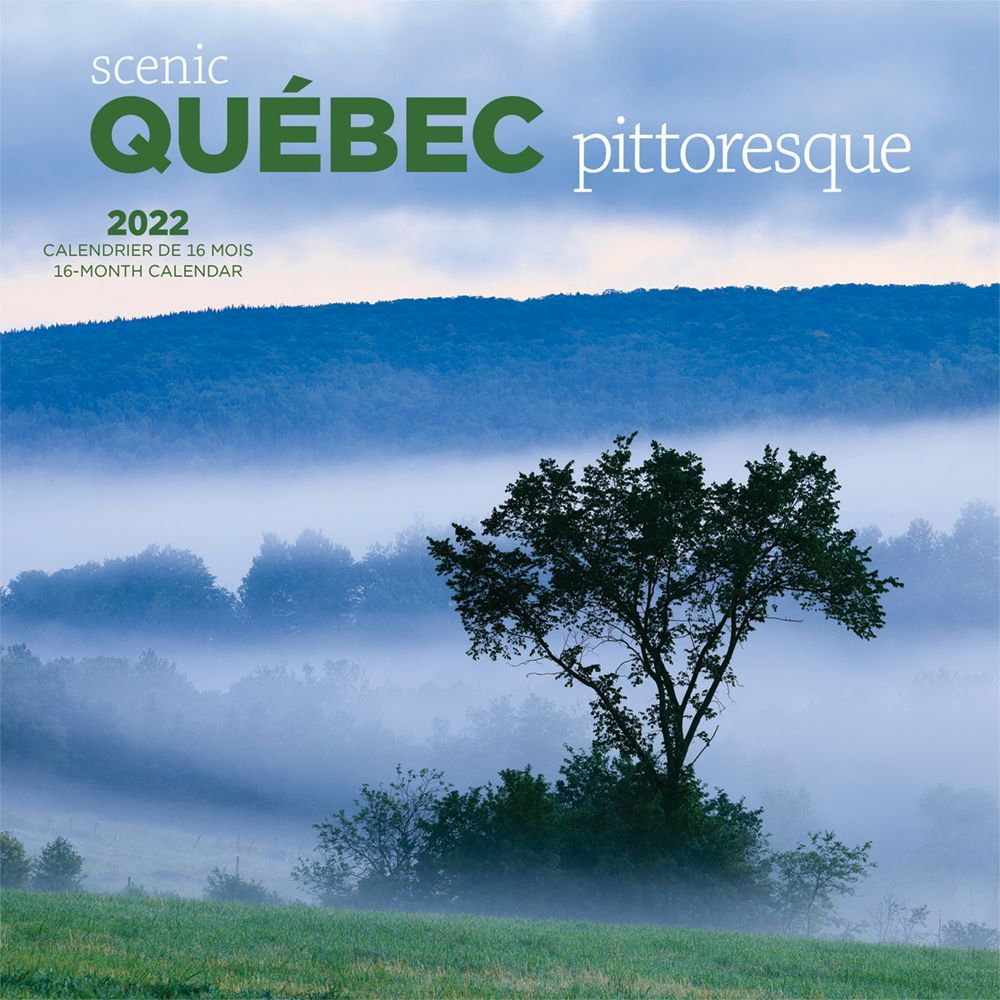 2022 Wall Calendar Scenic Quebec (bilingual)
