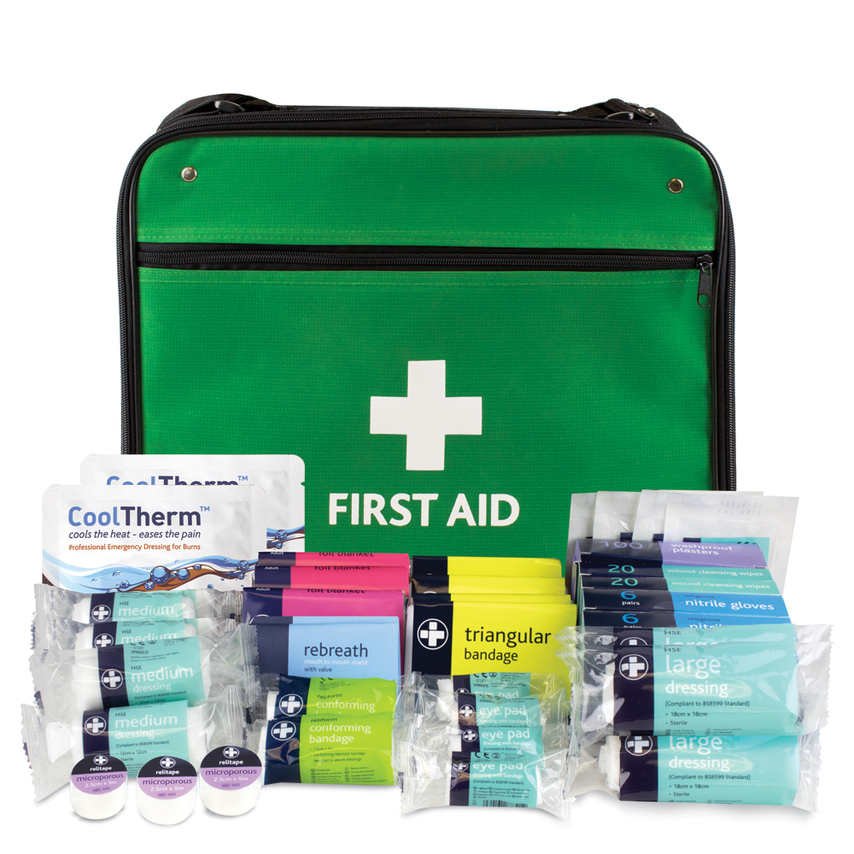 Reliance Medical BS Compliant 1ST Aid Kit Grab Bag L- You Get 5