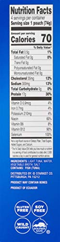 StarKist Chunk Light Tuna in Water - 2.6 Oz Pouch (Pack of 4) thumbnail