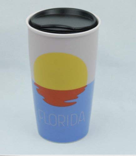 Starbucks Florida Double Wall Ceramic Traveler for Coffee or Tea - 12 Ounces …