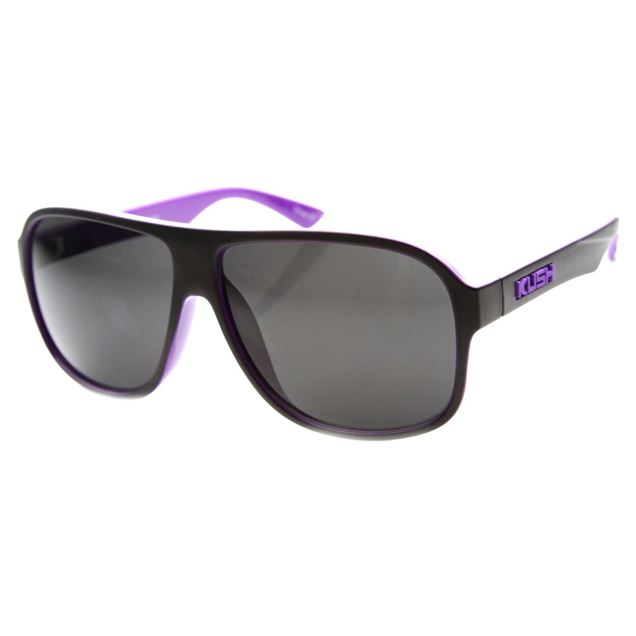 Mens Flat Top Plastic Neon Two-Toned Aviator Sunglasses 9657