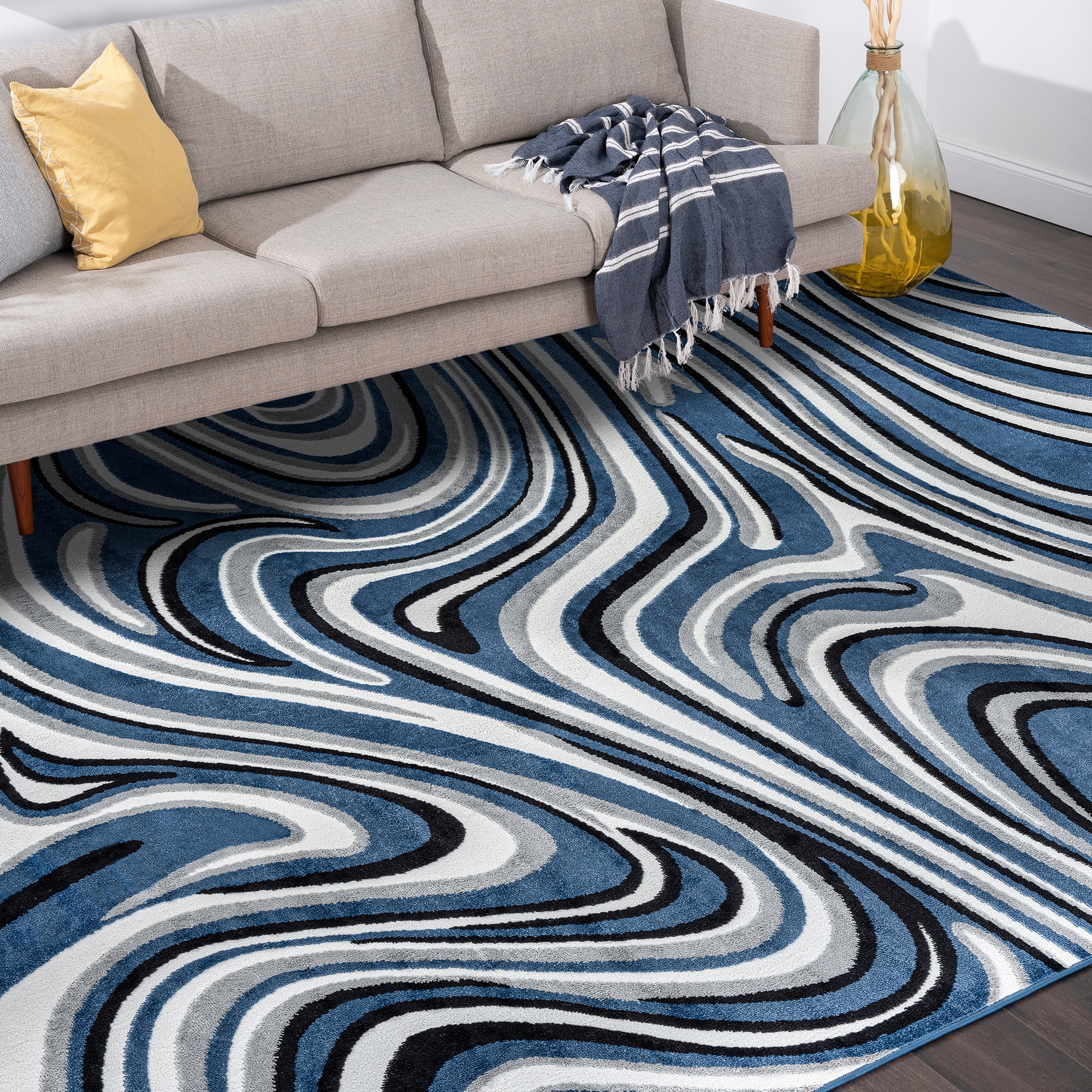 Wyman Modern & Contemporary Abstract Indoor Area Rug thumbnail