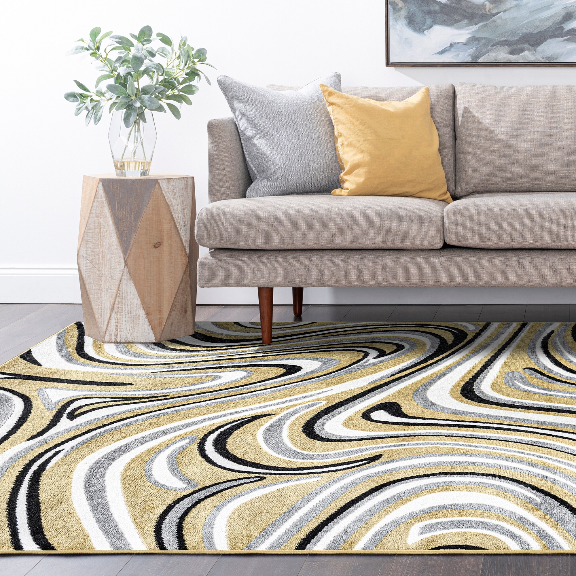 Wyman Modern & Contemporary Abstract Indoor Area Rug