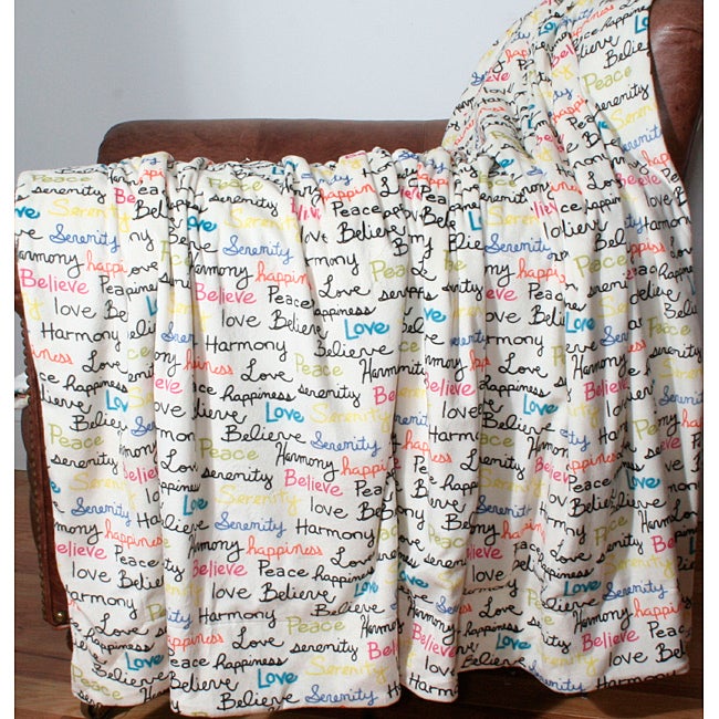 Buddha Words Printed Throw