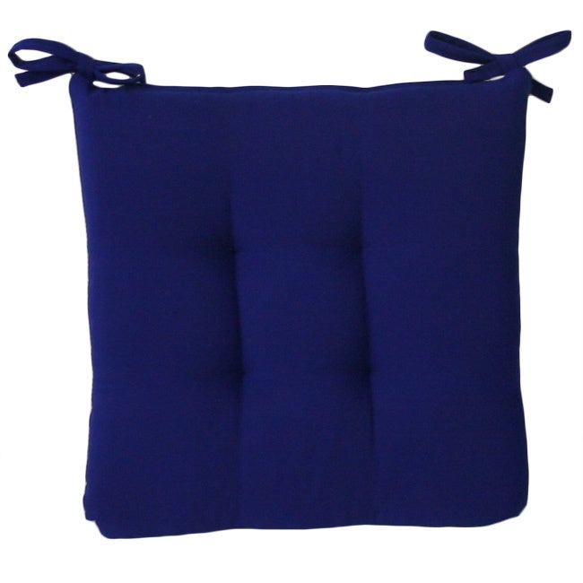 Trijaya Living Sunbrella Tufted Dining Cushions Canavs True Blue 5499 Patio Furniture Cushion