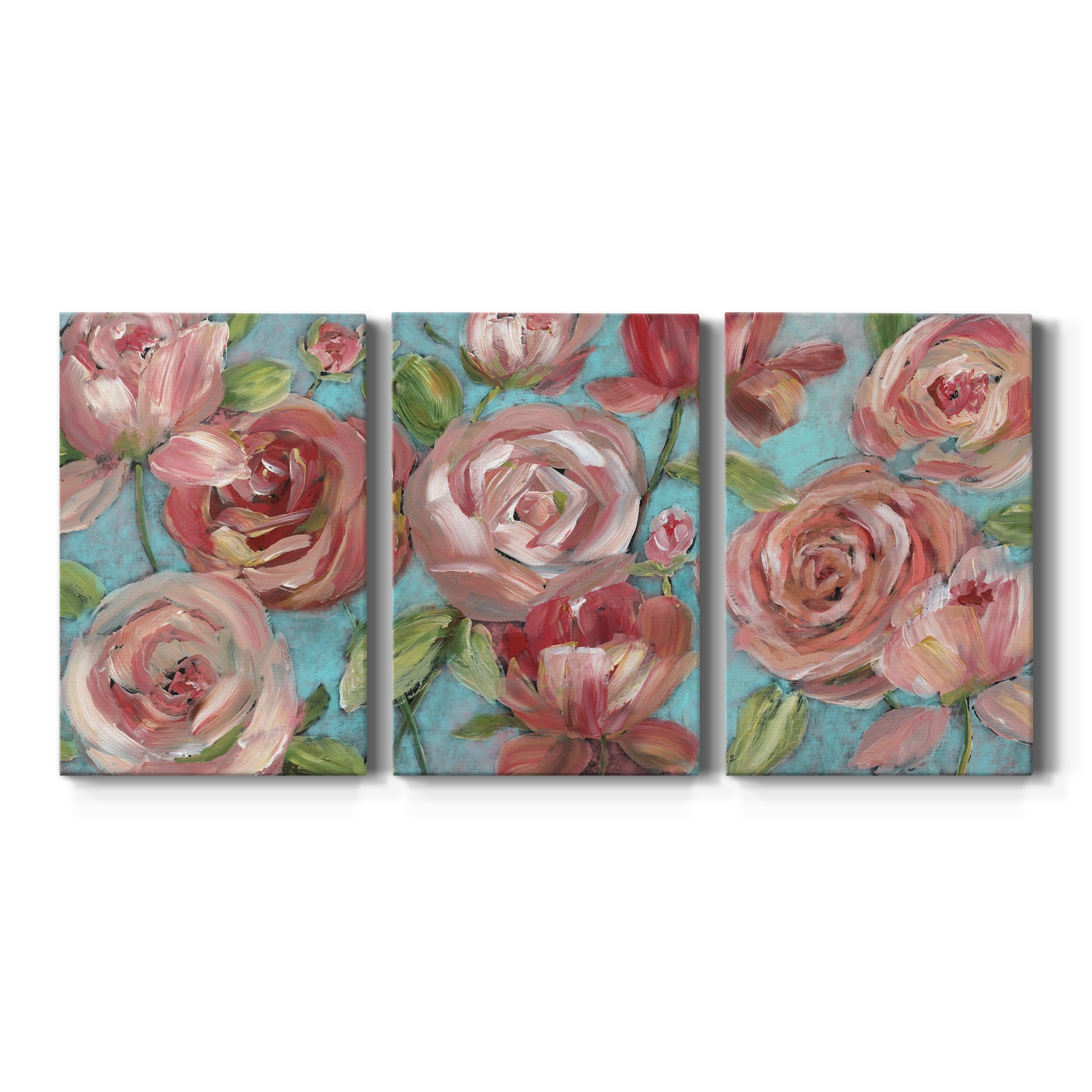 Wexford Home Peaches and Cream- Premium Gallery Wrapped Canvas - Ready to Hang 3 EACH 24X36