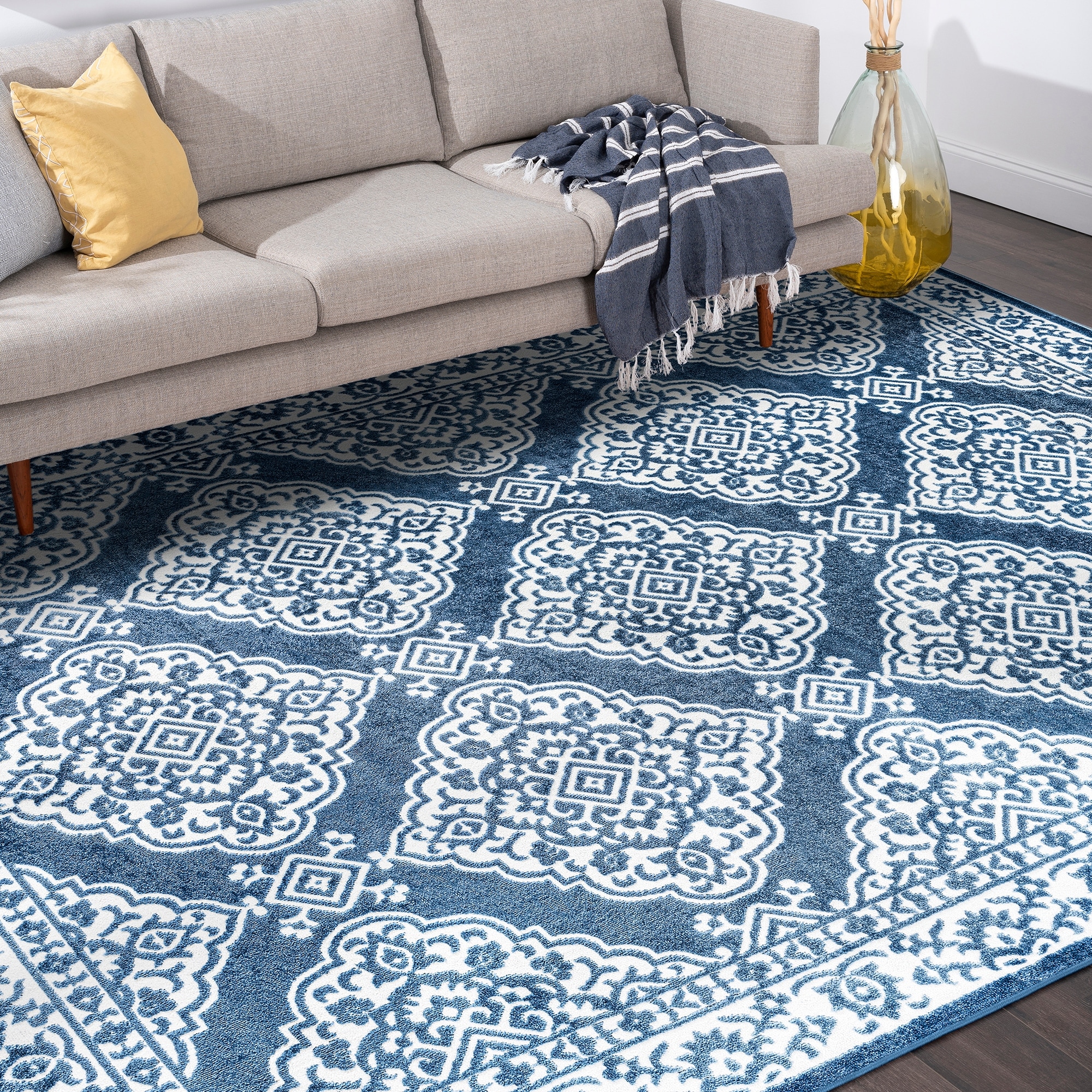 Wyman Farmhouse Floral Indoor Area Rug thumbnail