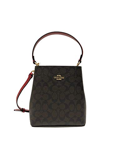 Coach 2312 Town Bucket Bag in Signature Canvas in Brown 1941 Red