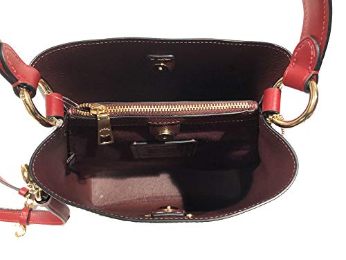 Coach 2312 Town Bucket Bag in Signature Canvas in Brown 1941 Red thumbnail