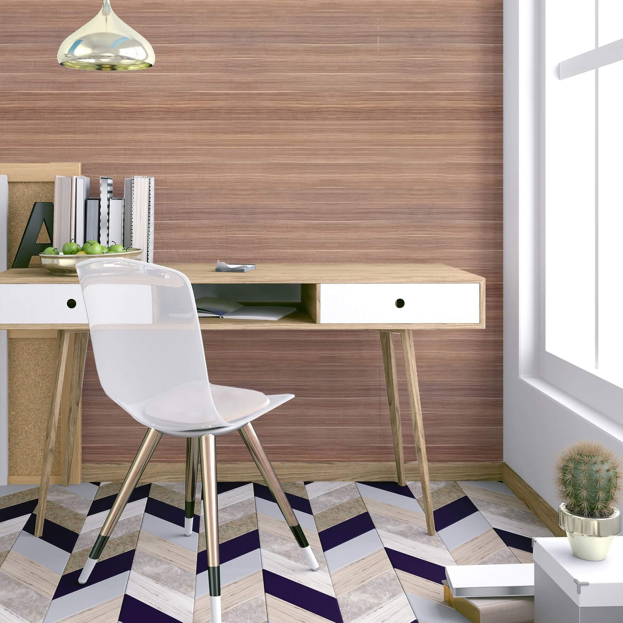 Brown Wood Peel and Stick Removable Wallpaper 6678