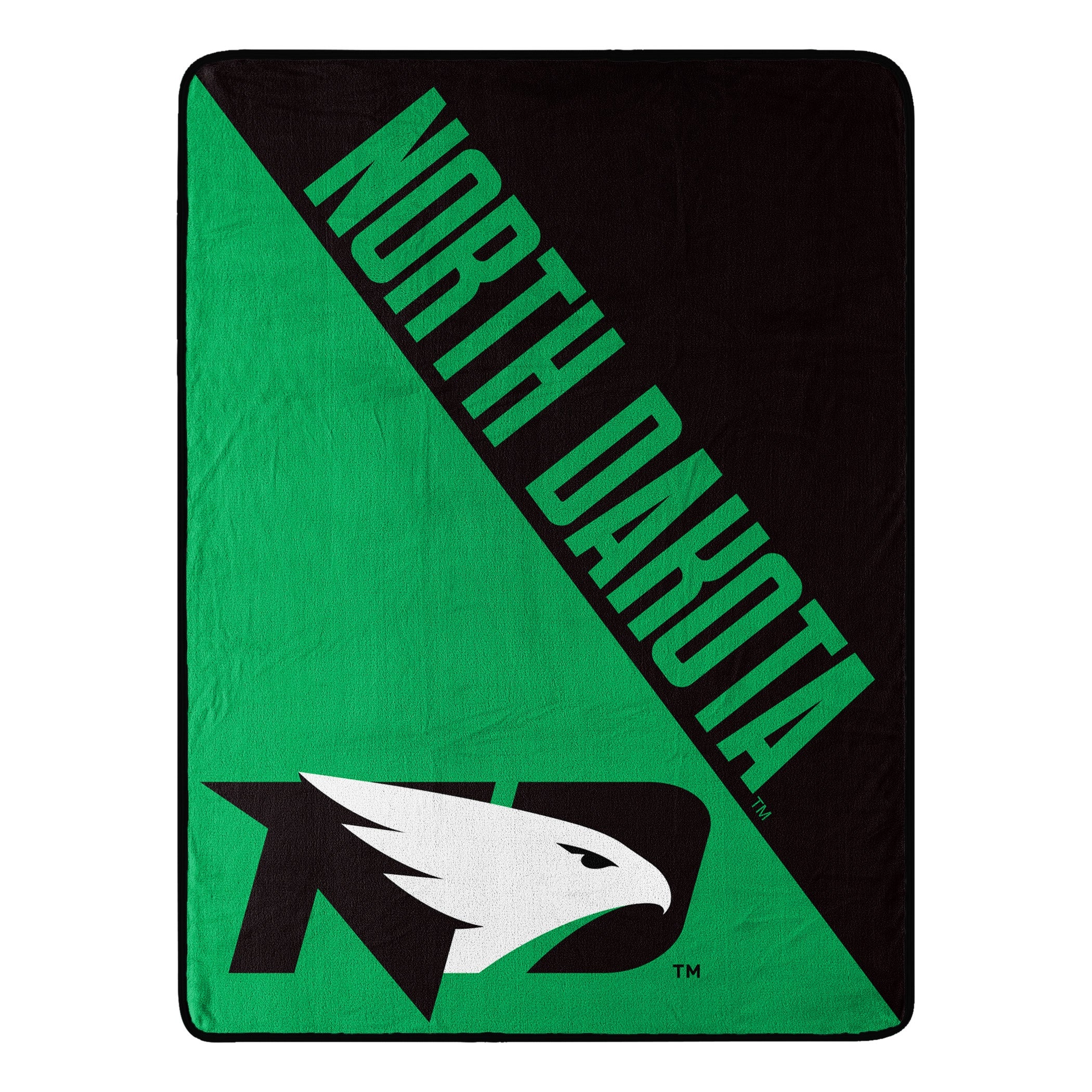 1COL-65901-0255-RET North Dakota Fighting Hawks Micro Raschel Throw