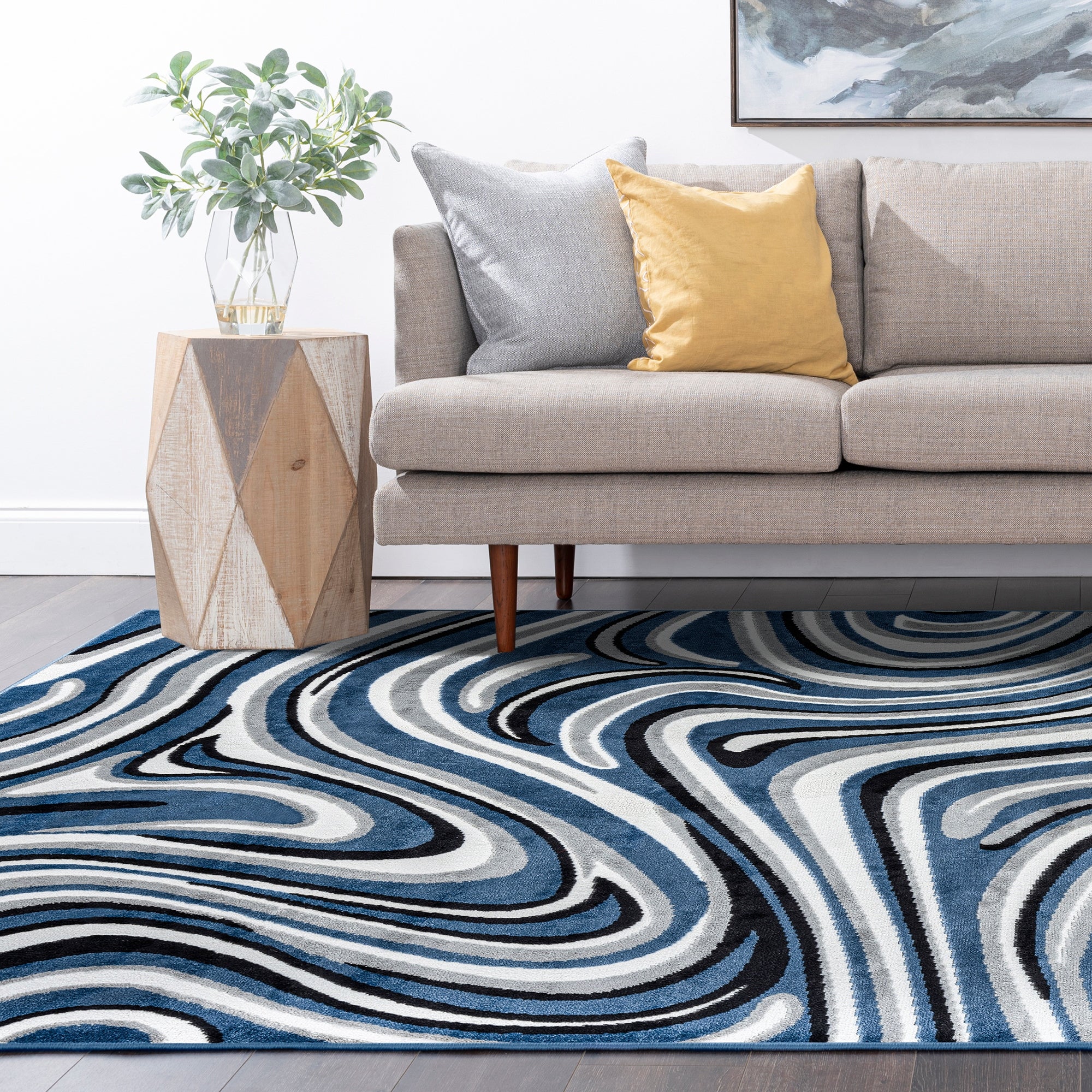 Wyman Modern & Contemporary Abstract Indoor Area Rug