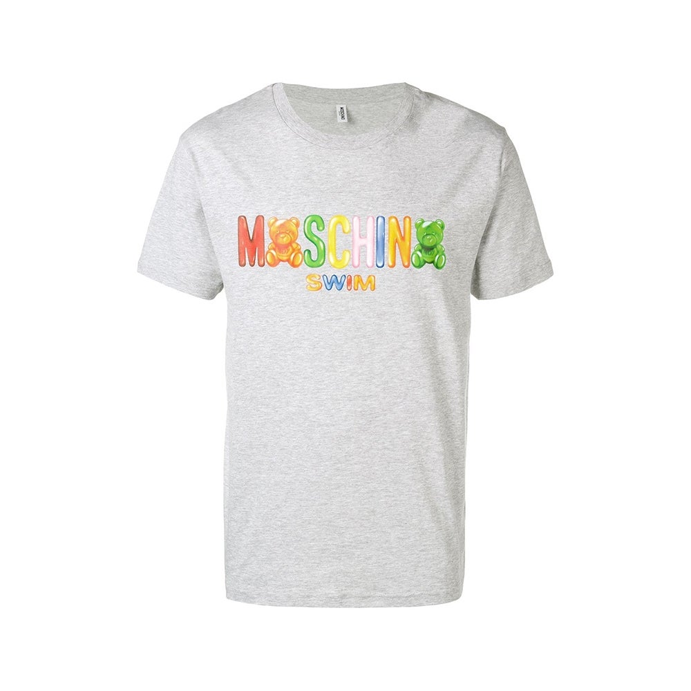 MOSCHINO Moschino Tee Gray T-shirt (Multicolor/Men's/Short Sleeve) A1910-2325-0489 (Size: US L)