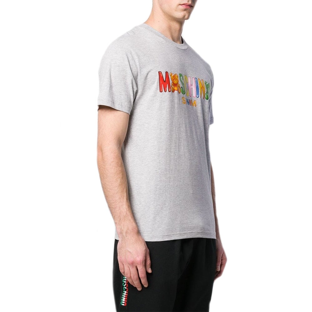 MOSCHINO Moschino Tee Gray T-shirt (Multicolor/Men's/Short Sleeve) A1910-2325-0489 (Size: US L) thumbnail