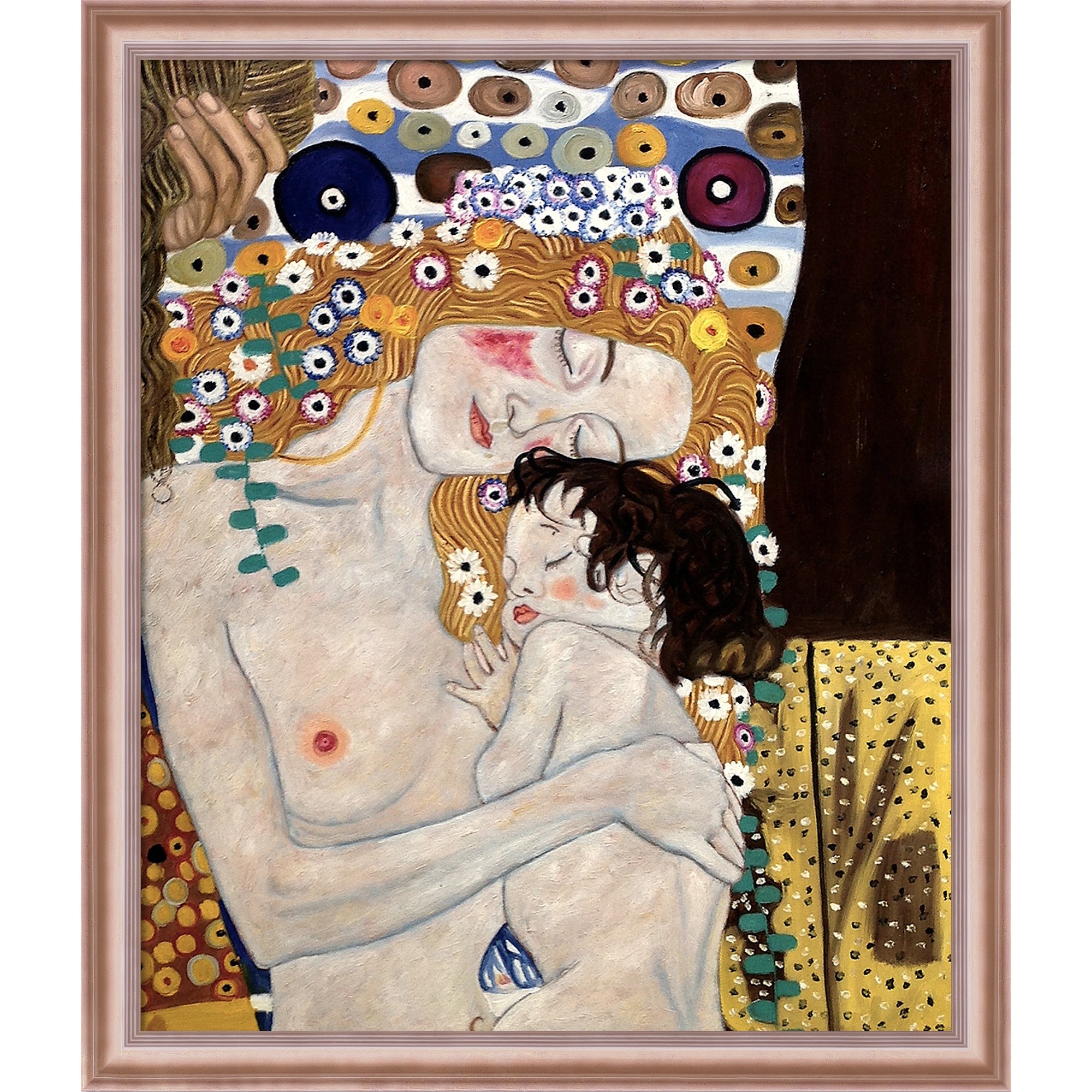 La Pastiche Le Tre Eta Della Donna (Mother and Child) with Rose Gold Classico Frame, 23