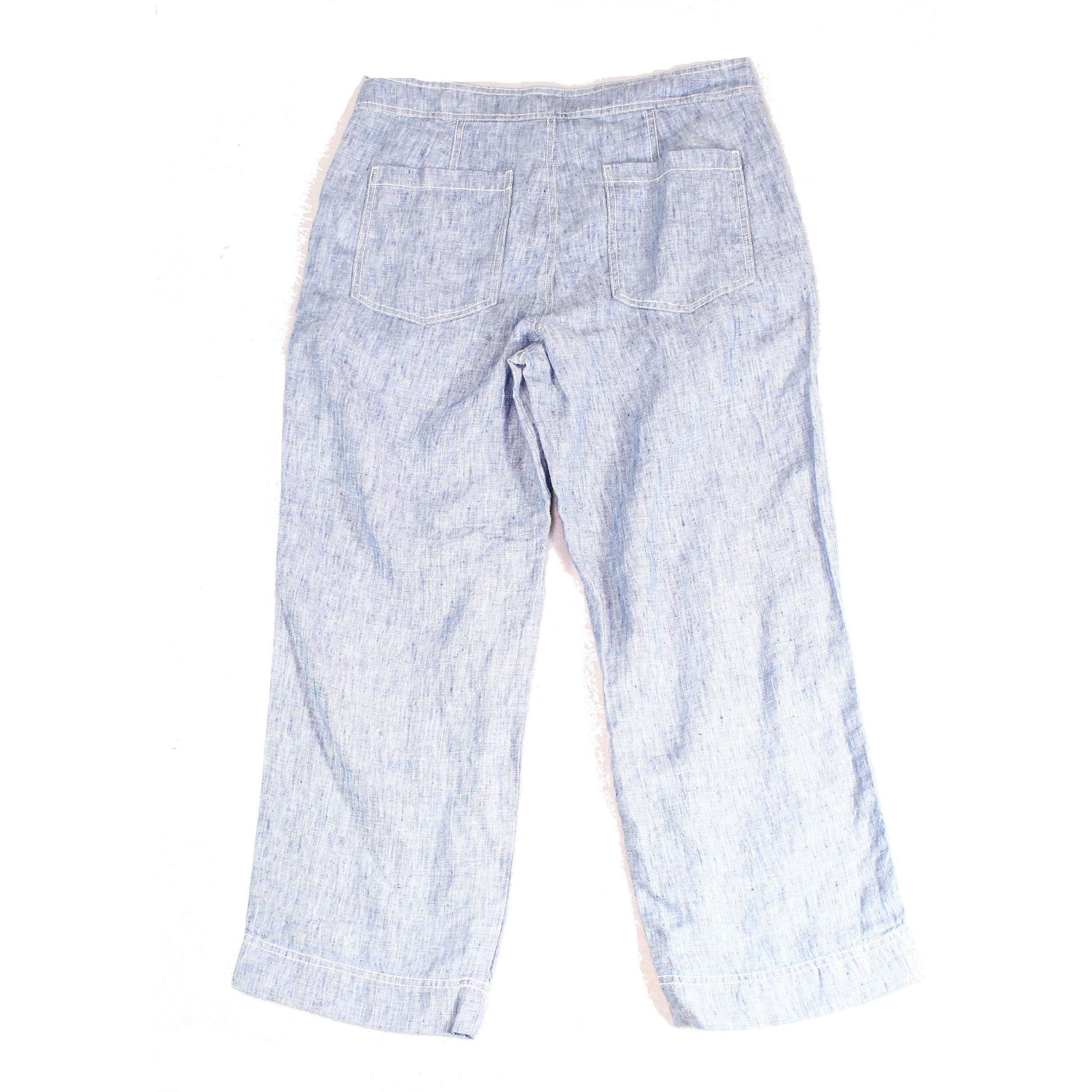 Lauren by Ralph Lauren Women's Pants Blue Size 2 Wide-Leg Chambray 7263-0726-P - 2 thumbnail
