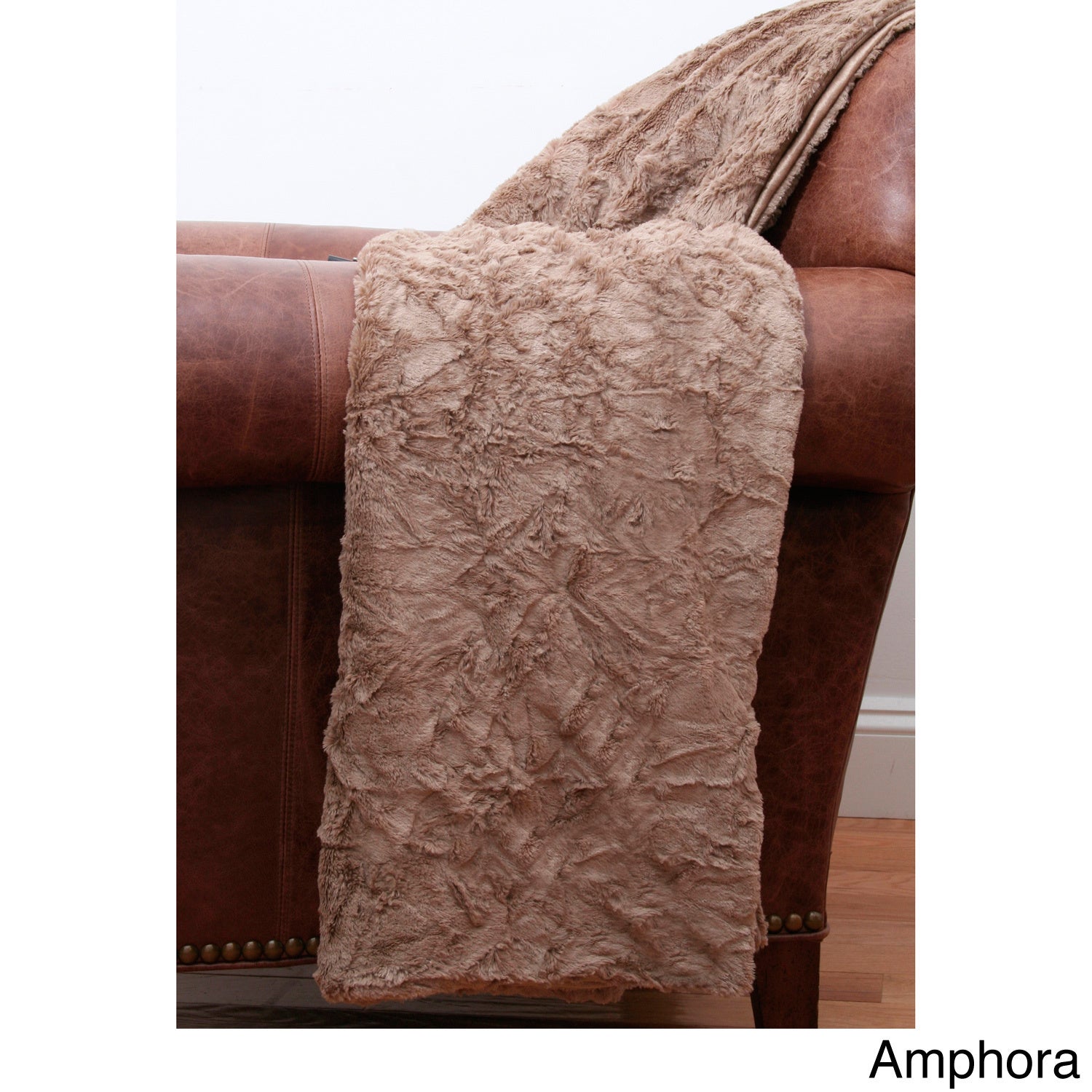Crinkle Fur 50-inch X 60-inch Throw