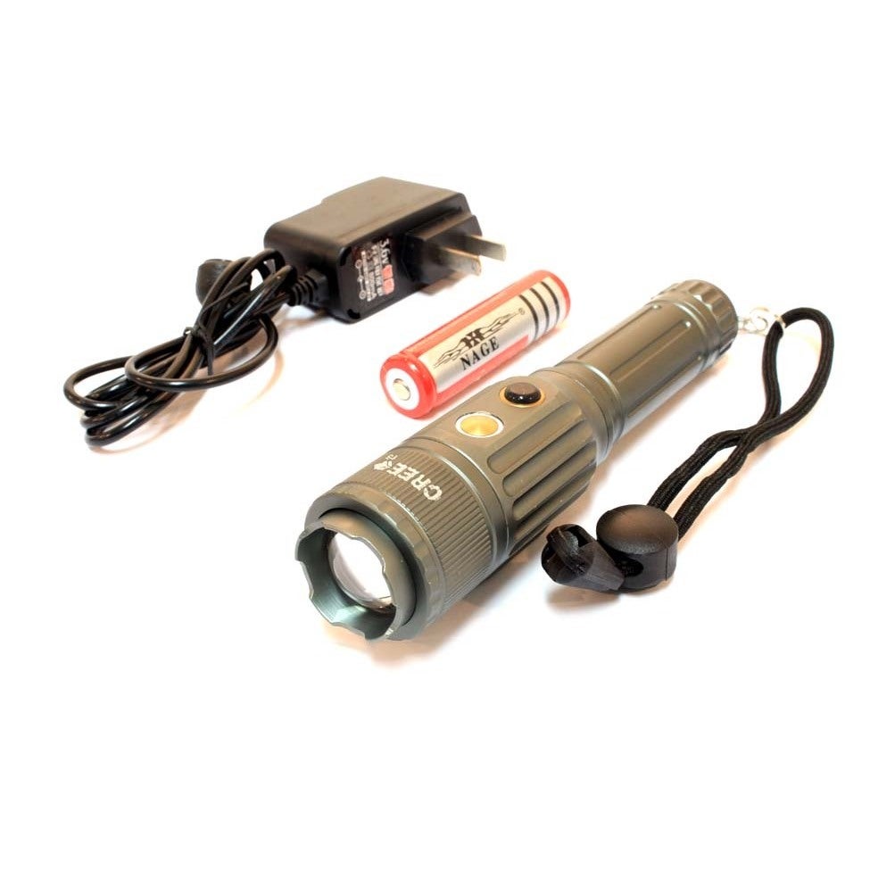 Defender 6.5-inch Heavy Duty Grey CREE T6 Multi-Purpose Flashlight