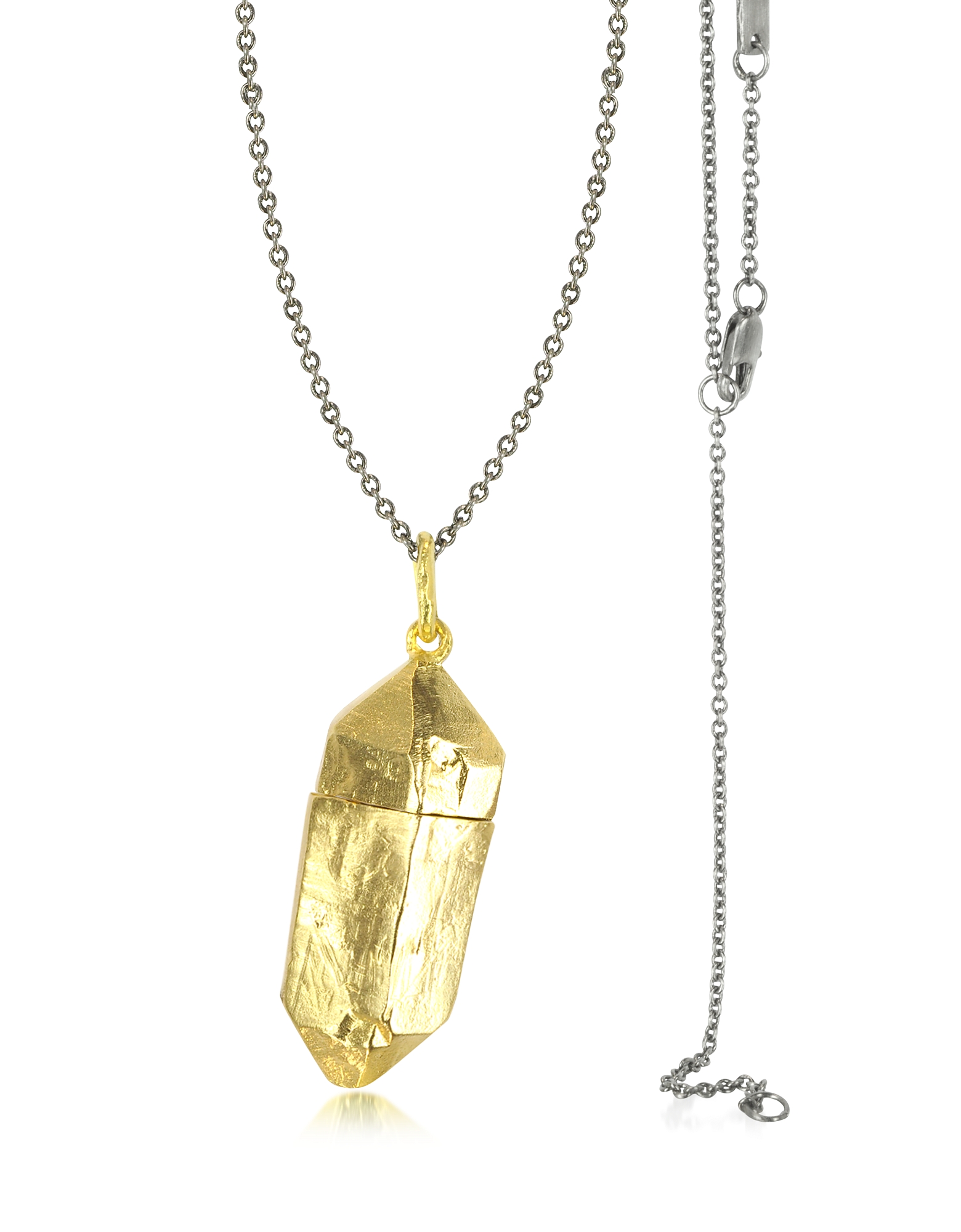 Bjorg Designer Necklaces, Magic Hour - Rock Box Golden Charm Necklace