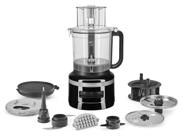 KitchenAid 13-Cup Food Processor W/ Dicing Kit in Black, KFP1319OB