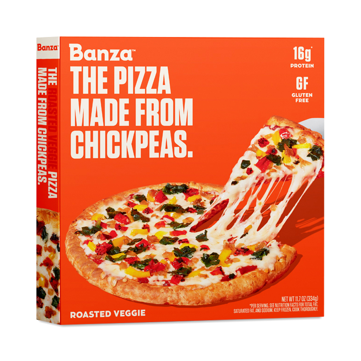 Banza The Pizza Made From Chickpeas Roasted Veggie