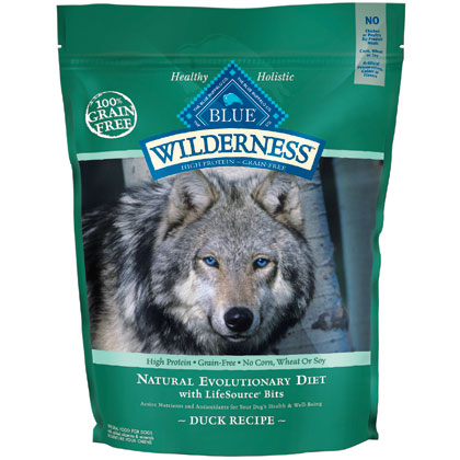 Blue Buffalo Wilderness 24 Lb Grain Free Duck Natural Evolutionary Diet Dog Food